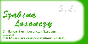 szabina losonczy business card